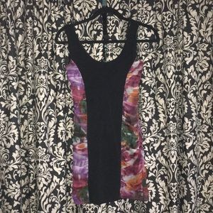 Little Black dress with chiffon sides